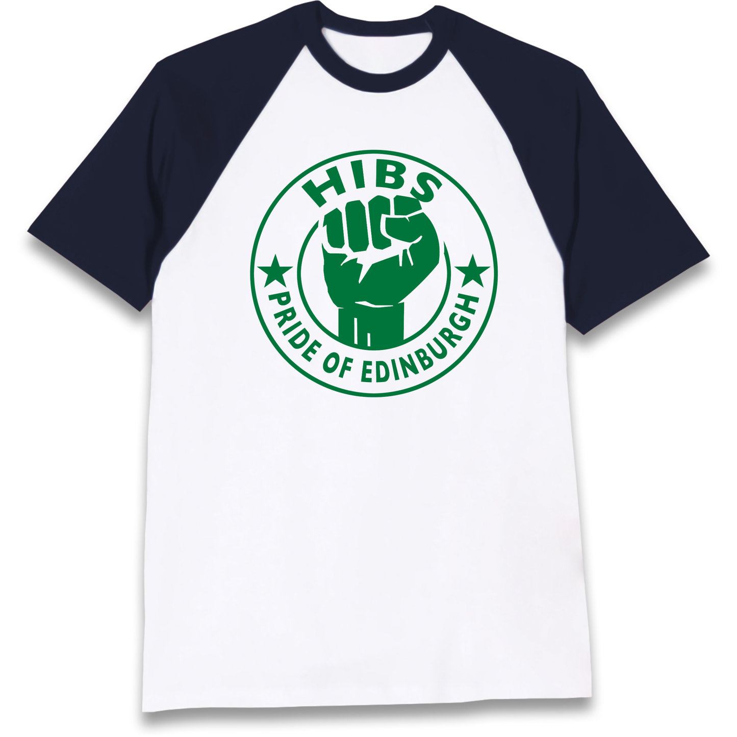Hibernian FC Football Raglan T Shirt