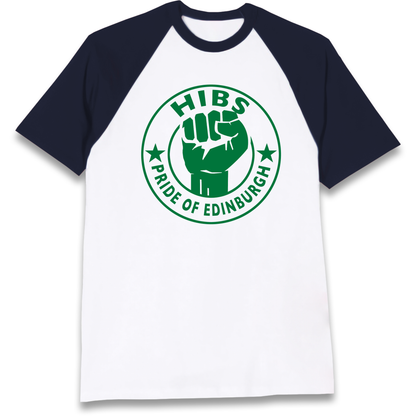 Hibernian FC Football Raglan T Shirt