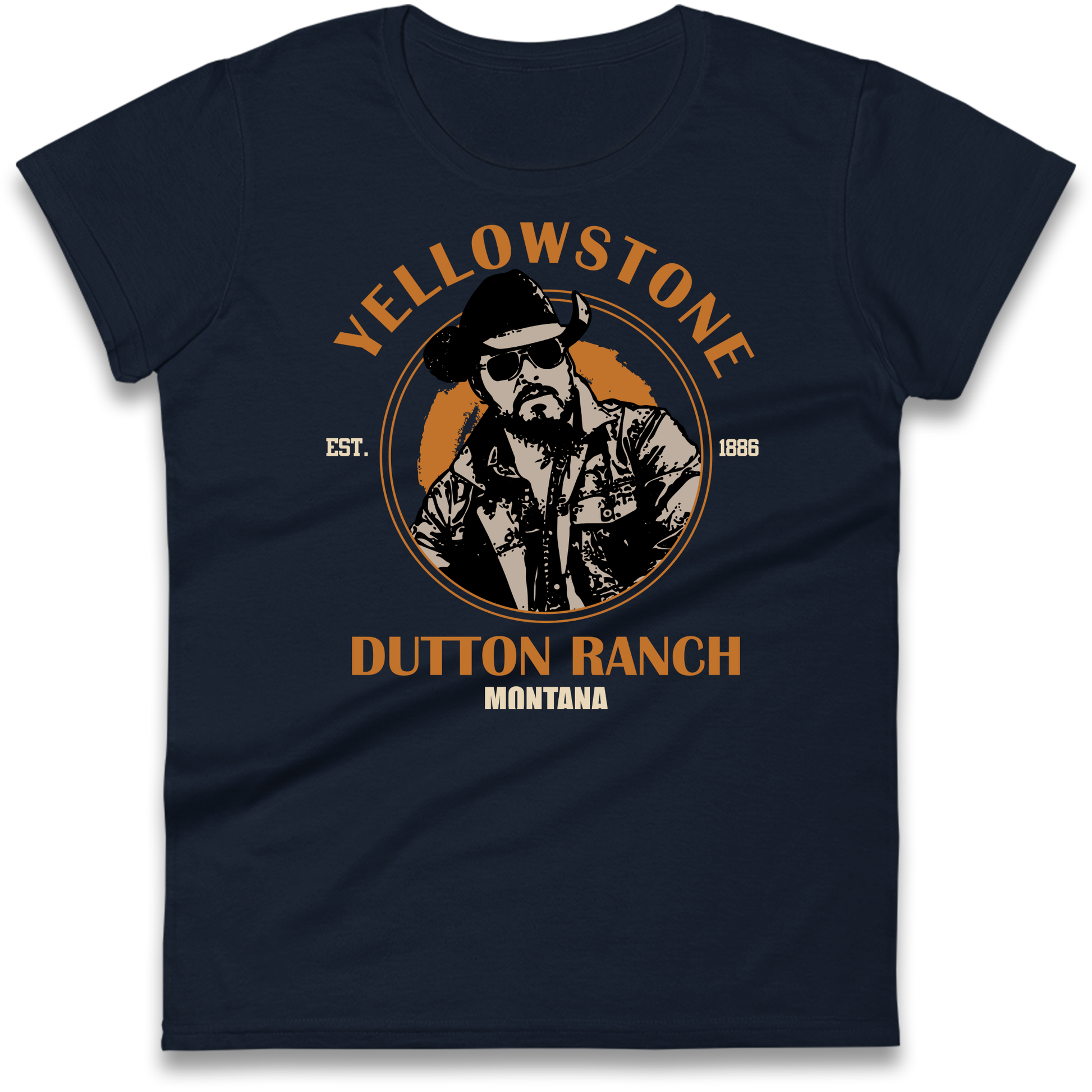 Yellowstone Dutton Ranch Montana Ladies T Shirt