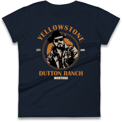 Yellowstone Dutton Ranch Montana Ladies T Shirt