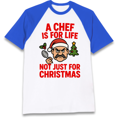 Chef Christmas Raglan T Shirt
