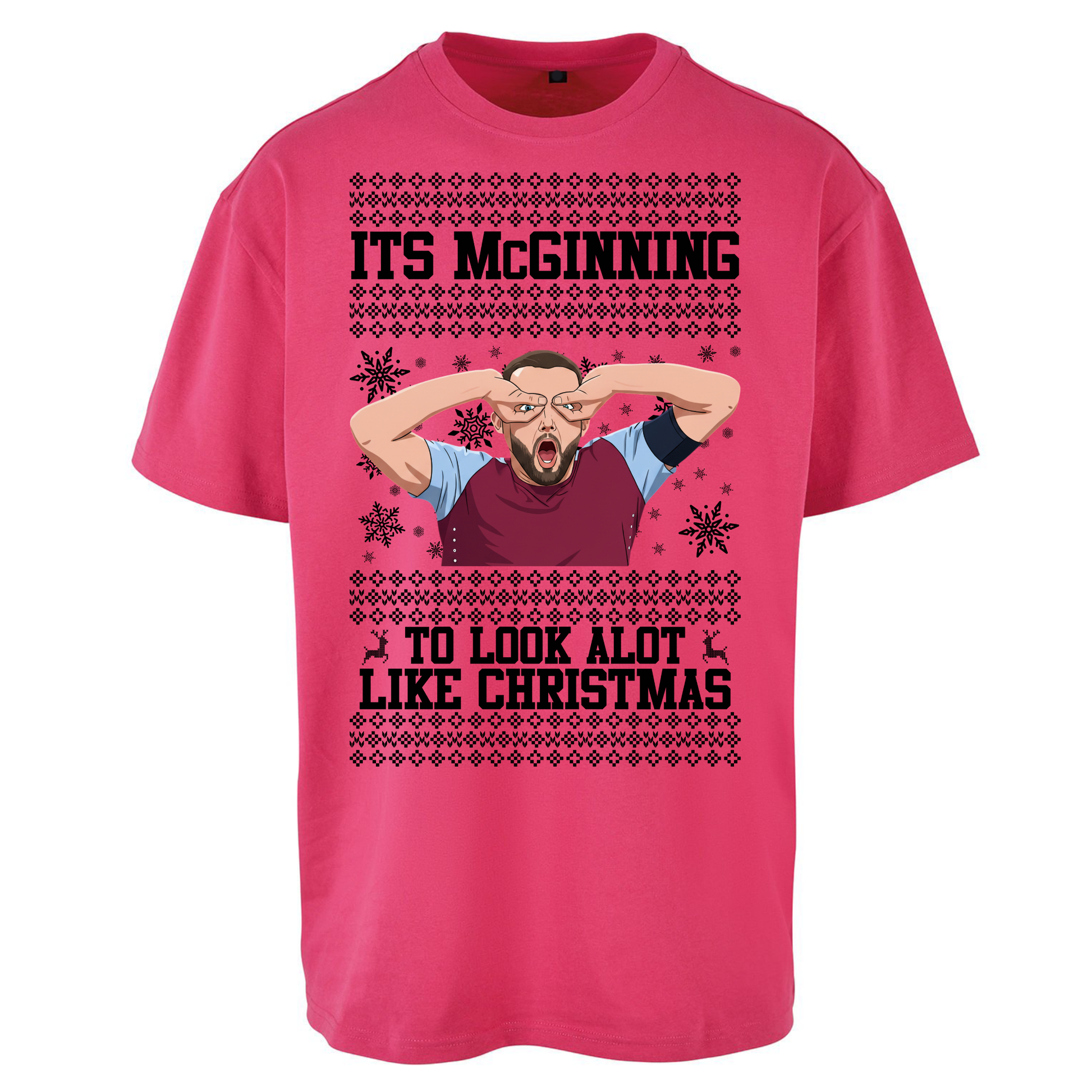 John McGinn Christmas Oversized T Shirts