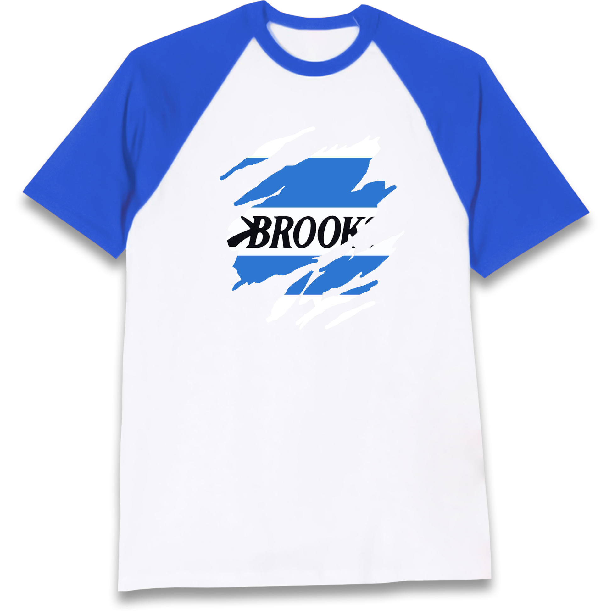 Retro QPR 1992 Torn Effect Raglan T Shirt