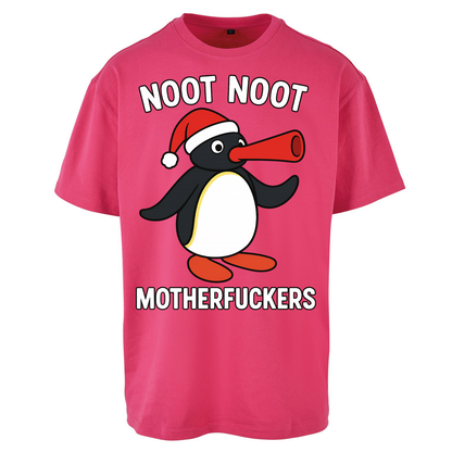 Pingu Christmas Oversized T Shirts