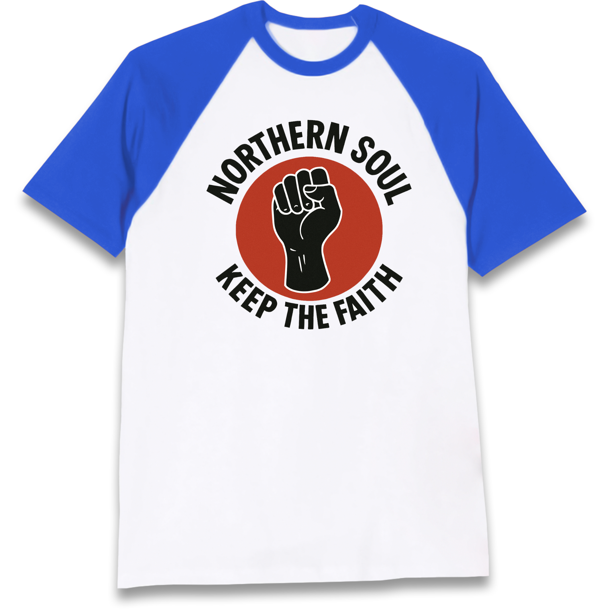 Northern Soul Keep The Faith Raglan T Shirt