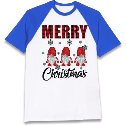 Merry Knomes Christmas Raglan T Shirt