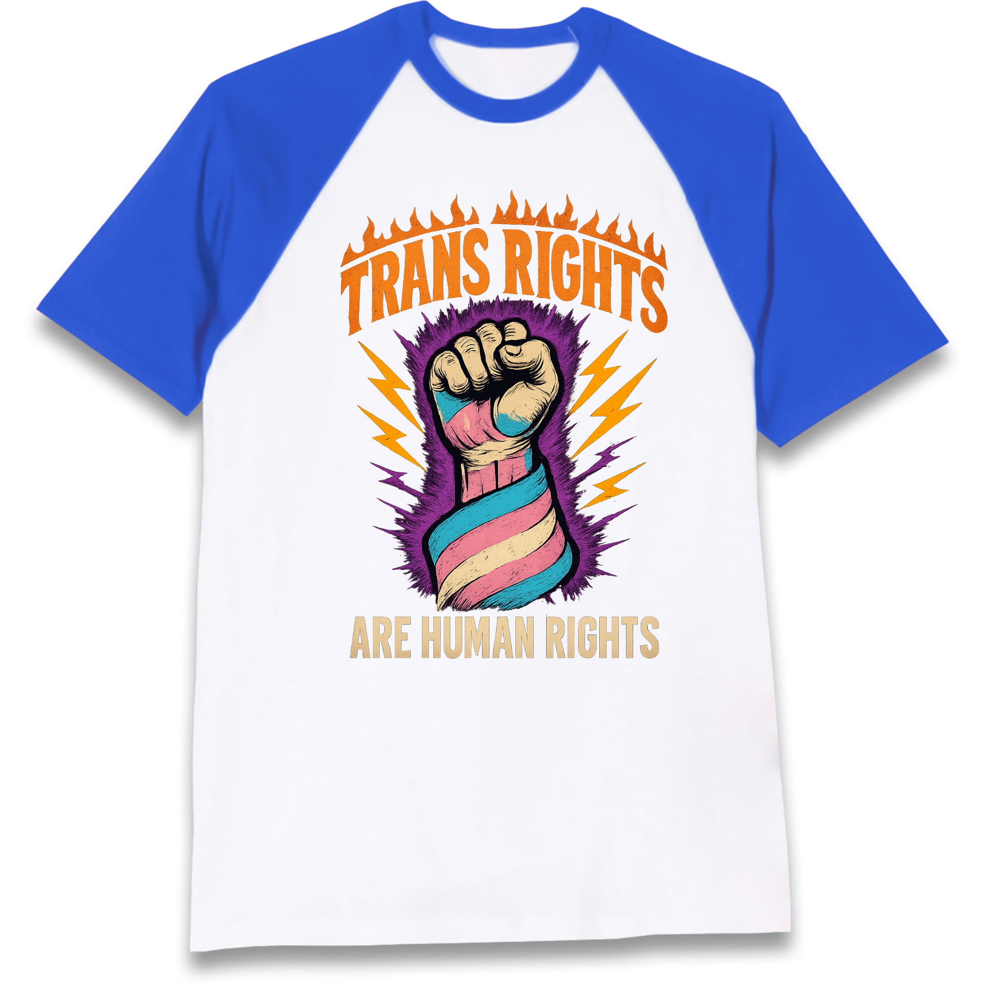 Trans Rights Are Human Rights Raglan T Shirt
