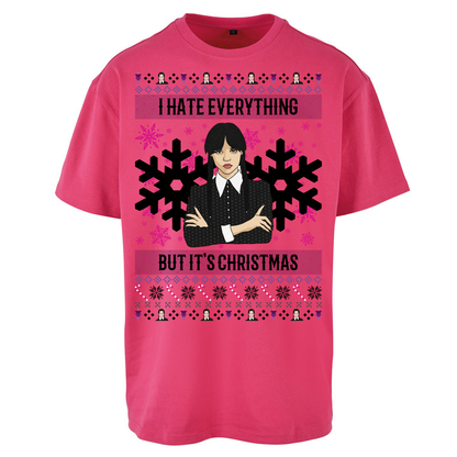 Wednesday addams Christmas Oversized T Shirts