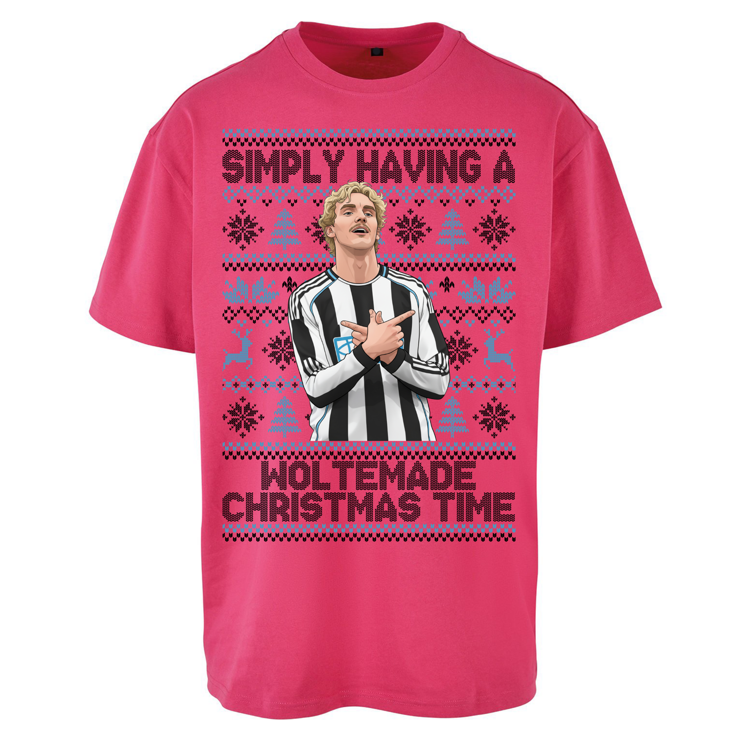 Newcastle united Christmas Oversized T Shirts