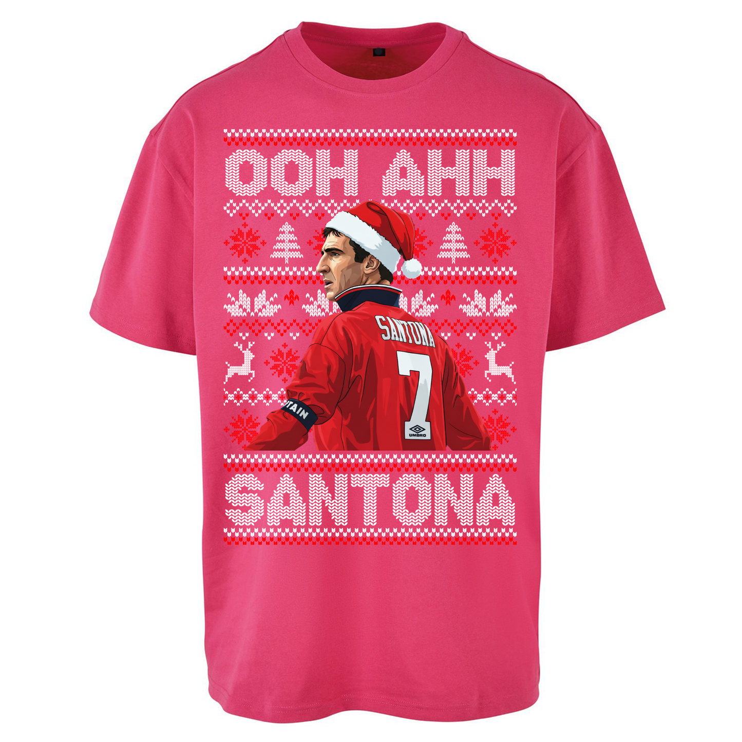 M'nchester United Christmas Oversized T Shirts