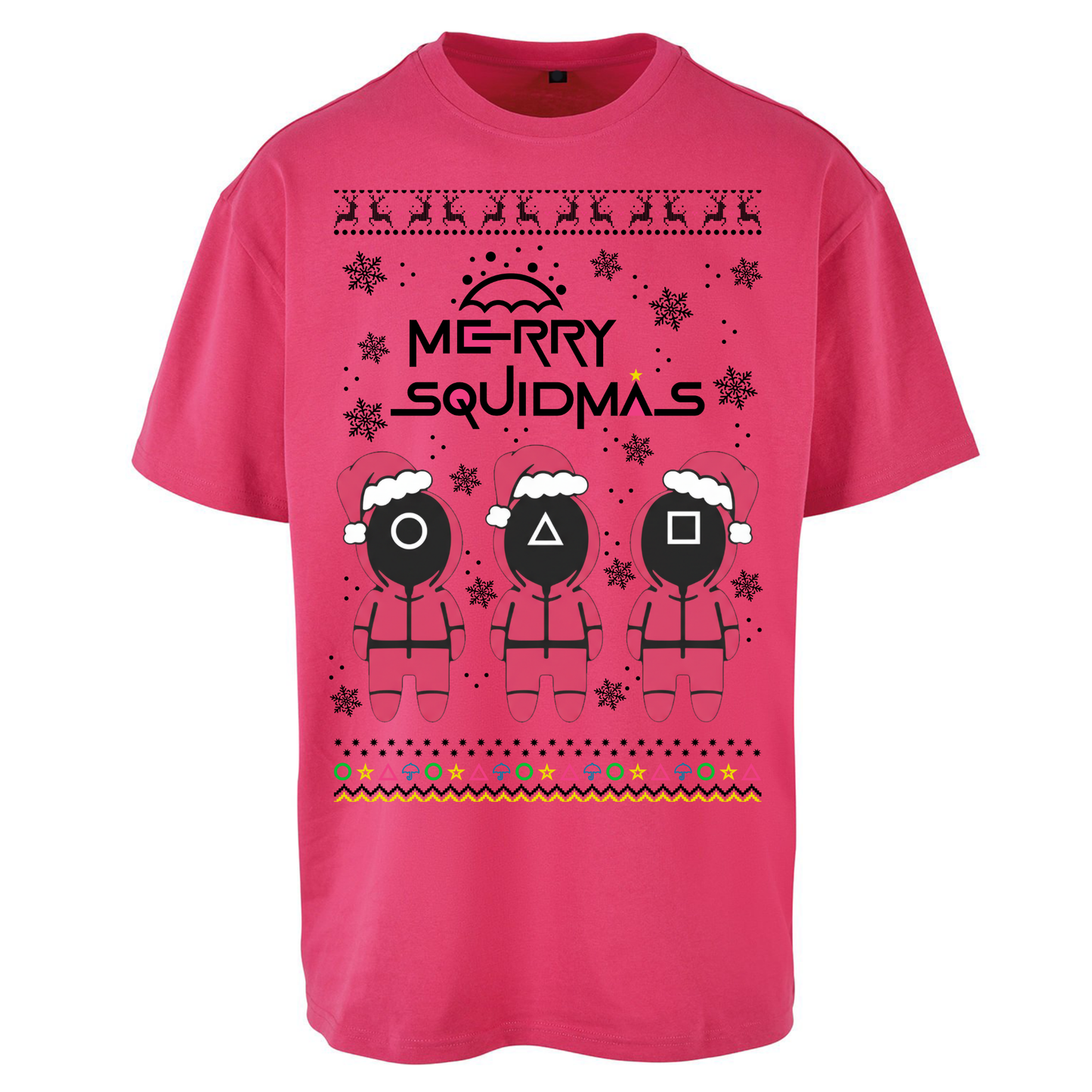 merry Squidmas Oversized T Shirts