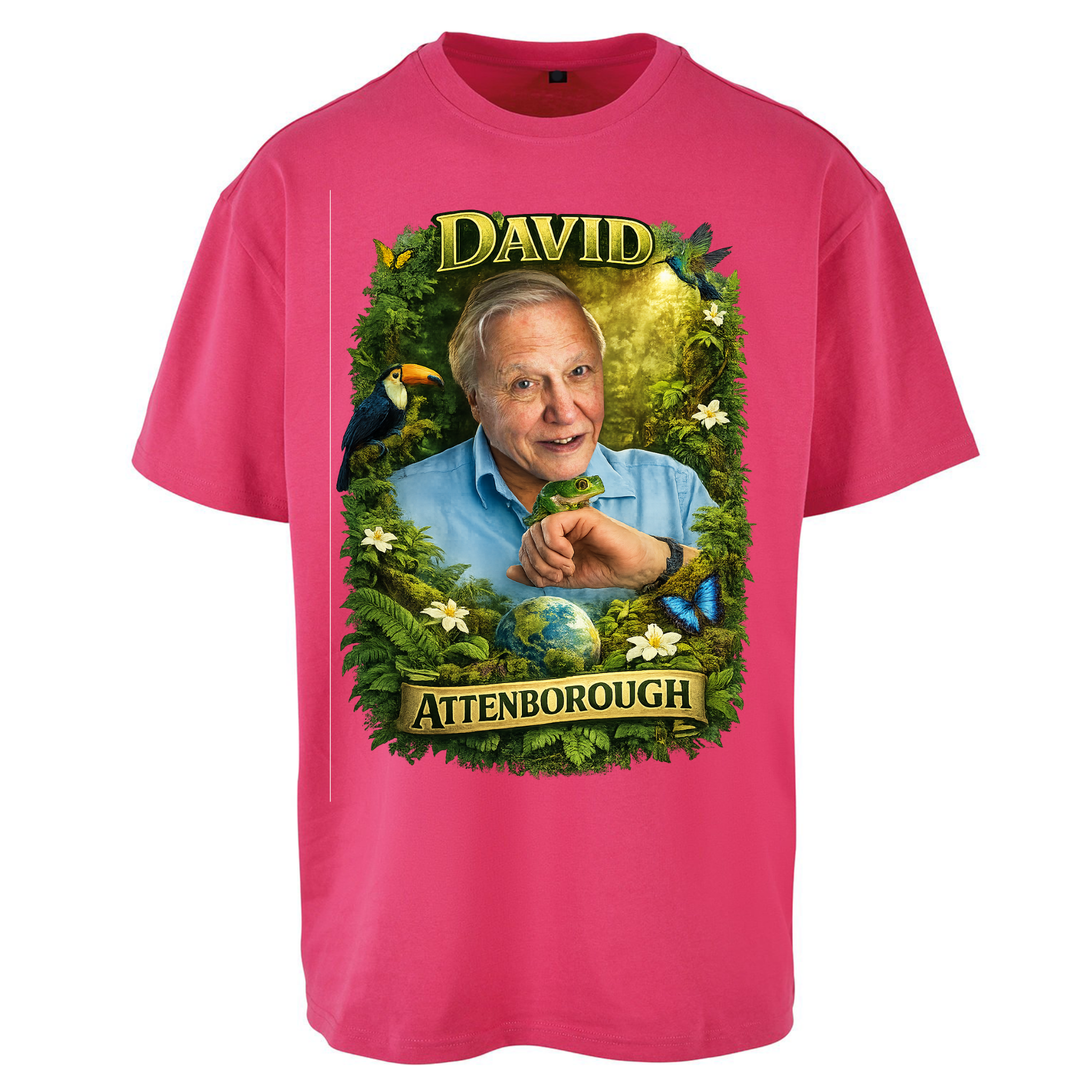 David Attenborough Oversized T Shirts