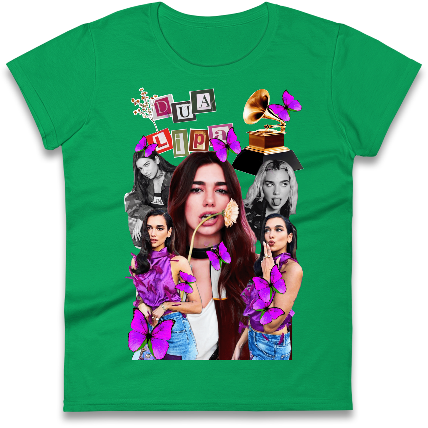 Dua Lipa Butterflies Ladies T Shirt 