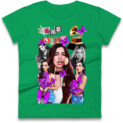 Dua Lipa Butterflies Ladies T Shirt 
