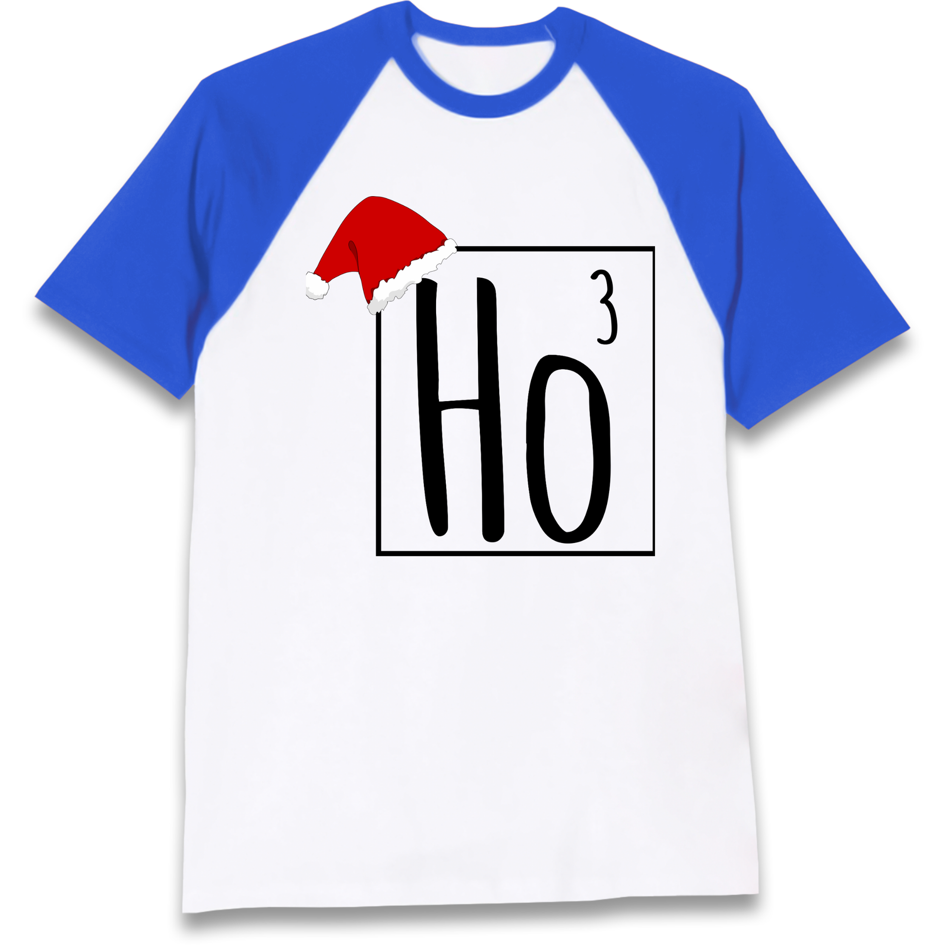 Ho Ho Ho Christmas Raglan T Shirt