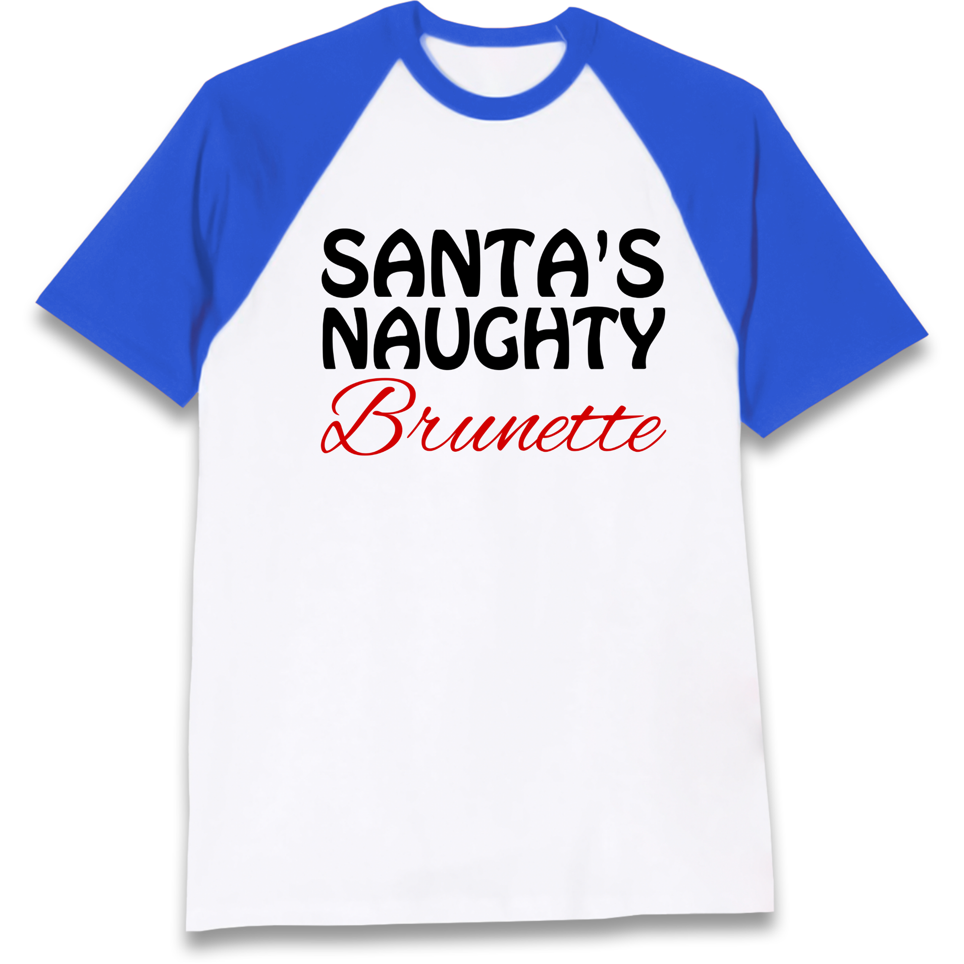 Naughty Brunette Raglan T Shirt