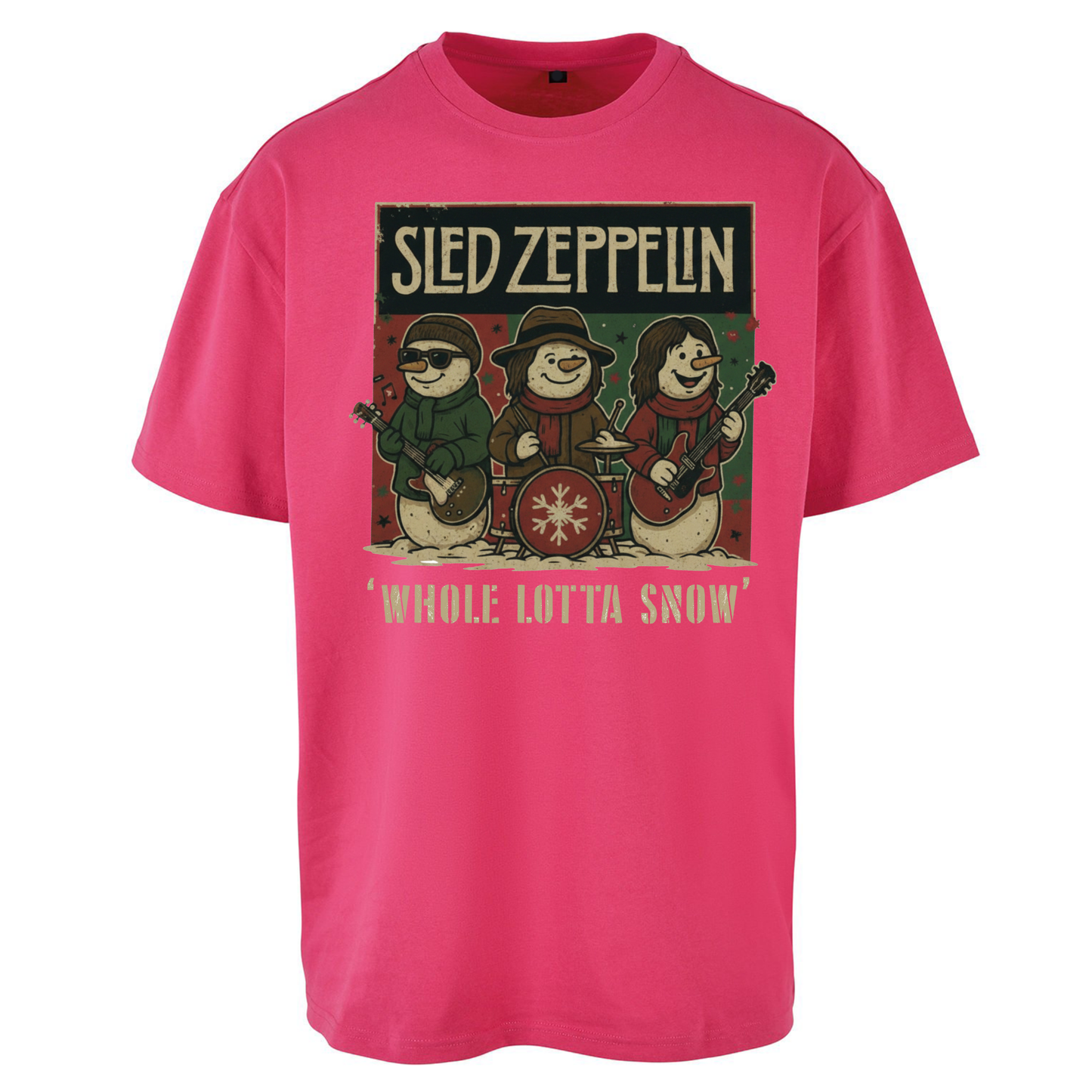 Led Zeppelin Christmas Oversized T Shirts
