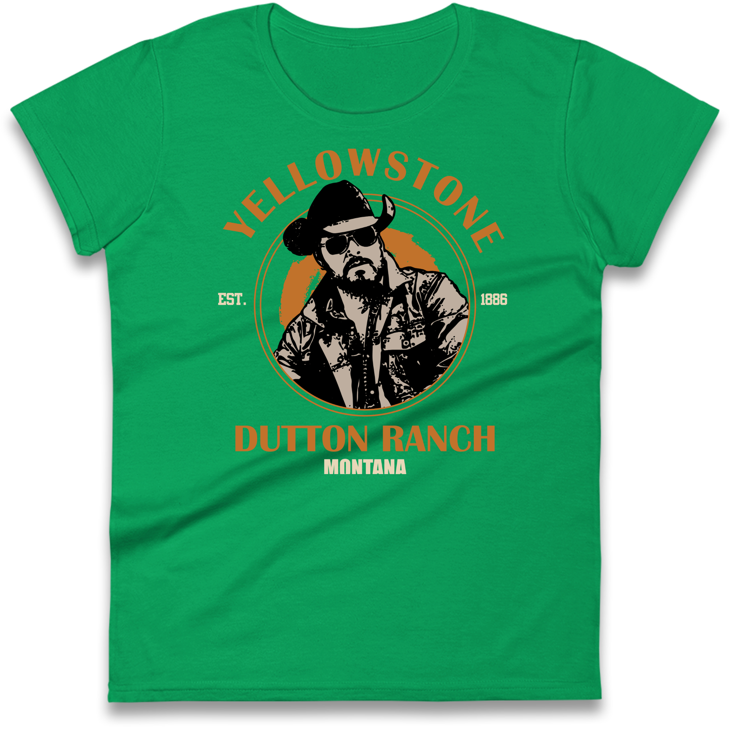 Yellowstone Dutton Ranch Montana Ladies T Shirt
