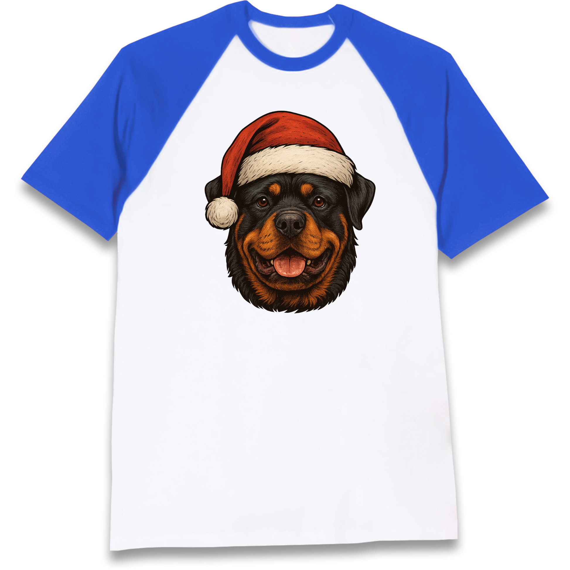 Rottweiler Christmas Raglan T Shirt