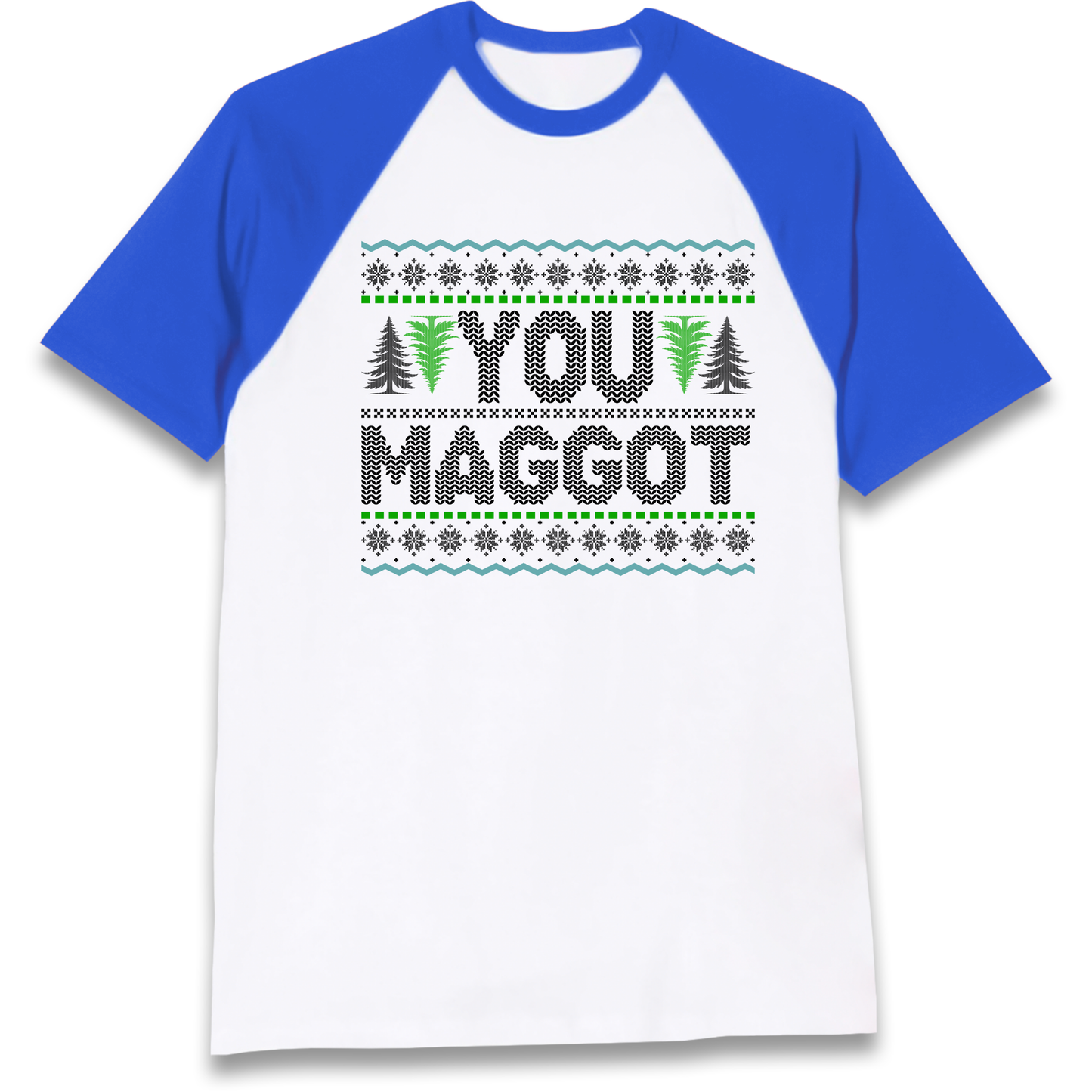 Christmas jumper Raglan T Shirt