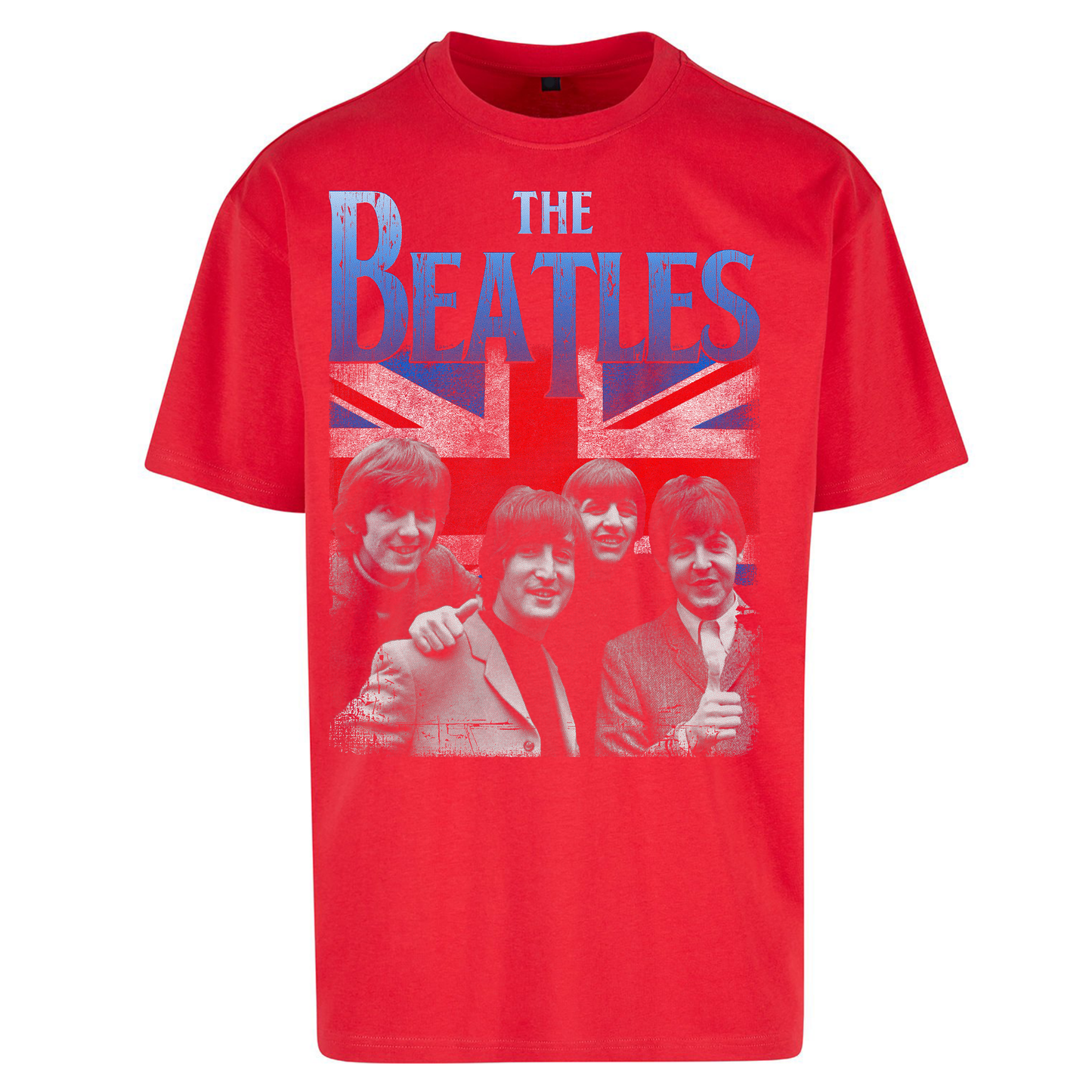 The Beatles Union Jack Oversized T Shirts 