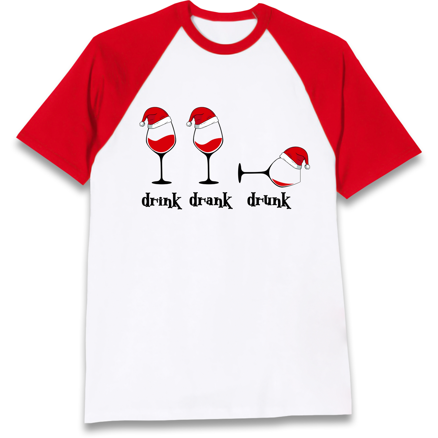 Drink Drank Drunk Raglan T Shirt