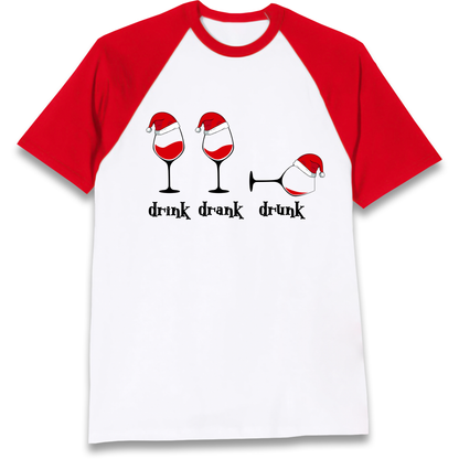 Drink Drank Drunk Raglan T Shirt