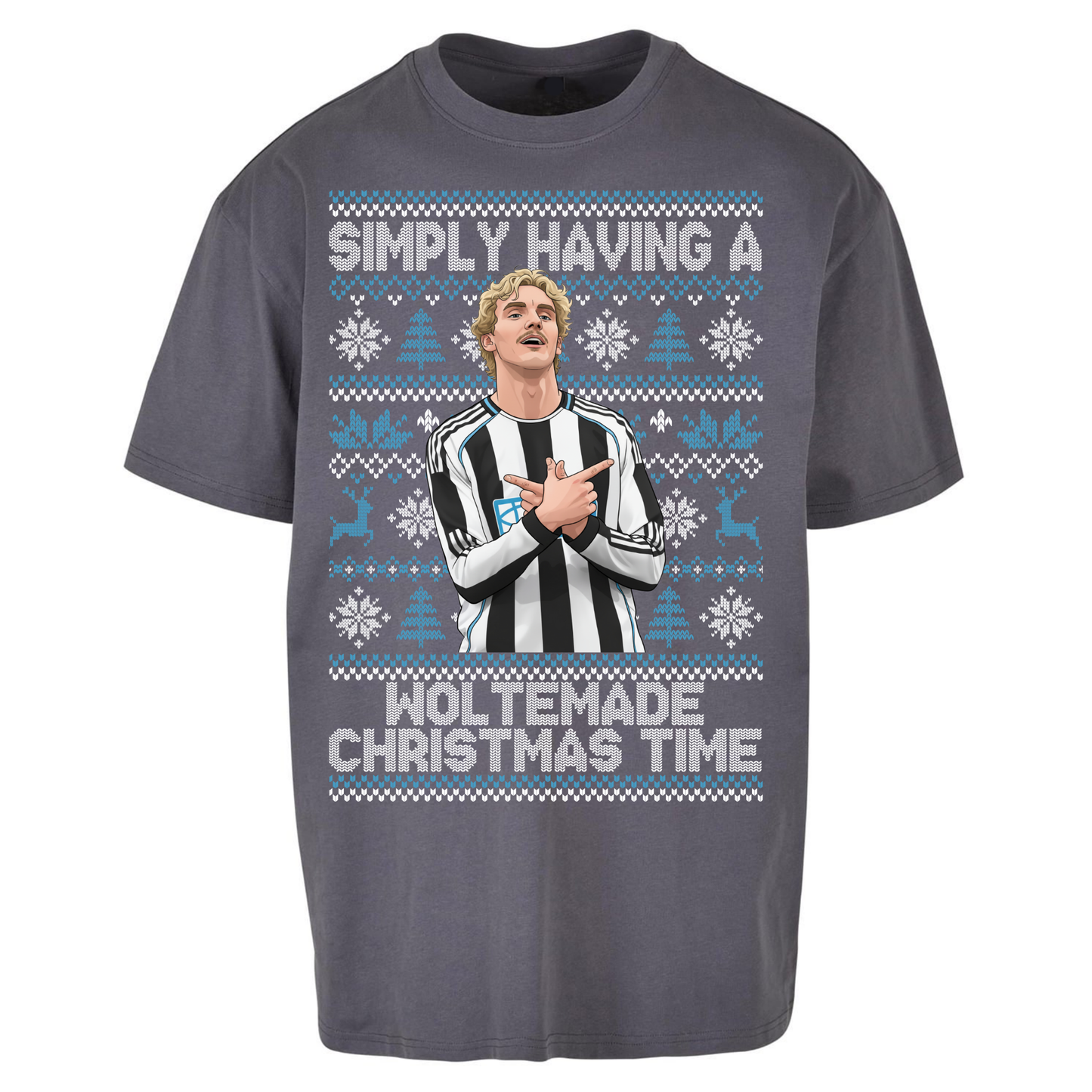 Newcastle united Christmas Oversized T Shirts