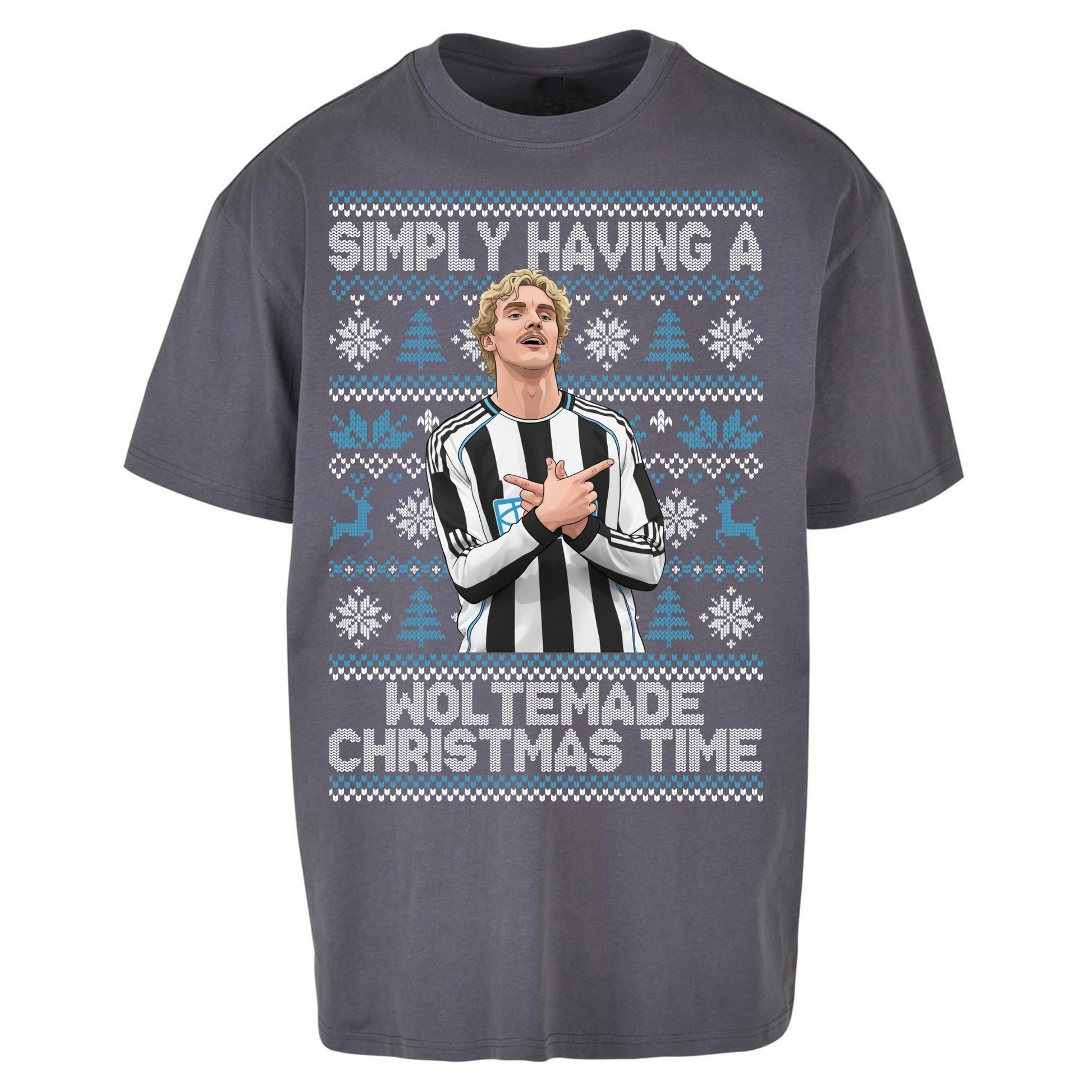 Newcastle united Christmas Oversized T Shirts