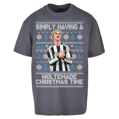 Newcastle united Christmas Oversized T Shirts