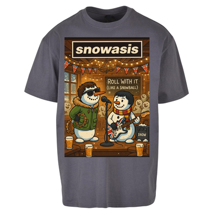 Snowasis Roll Christmas Oversized T Shirts