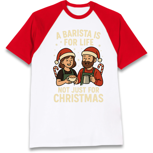 Barista Christmas Raglan T Shirt