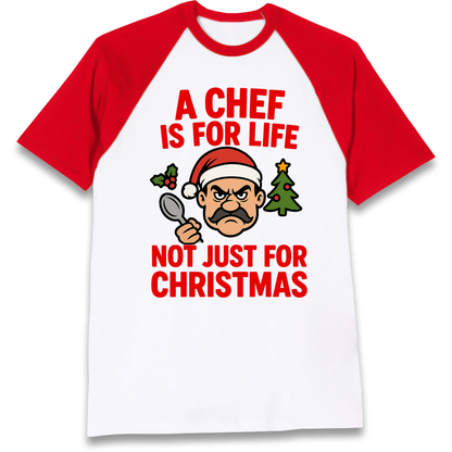 Chef Christmas Raglan T Shirt