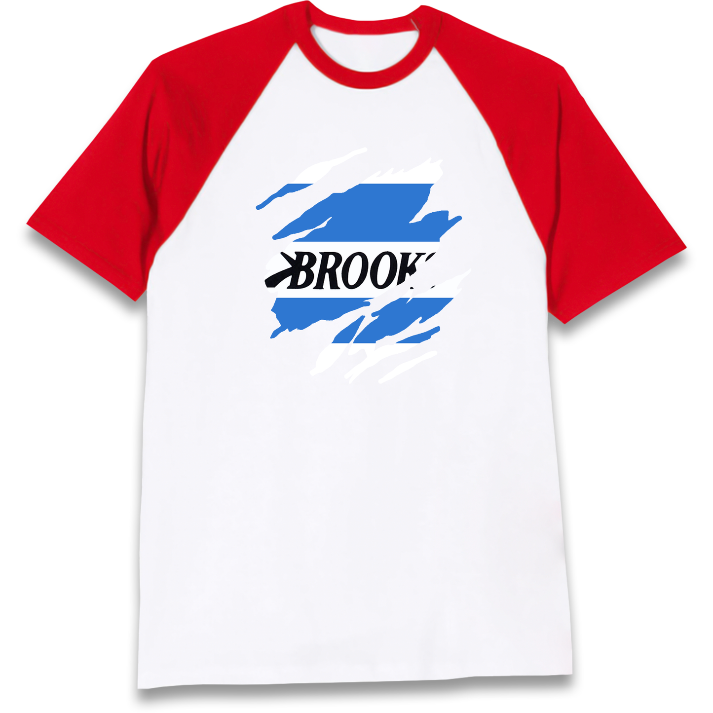 Retro QPR 1992 Torn Effect Raglan T Shirt