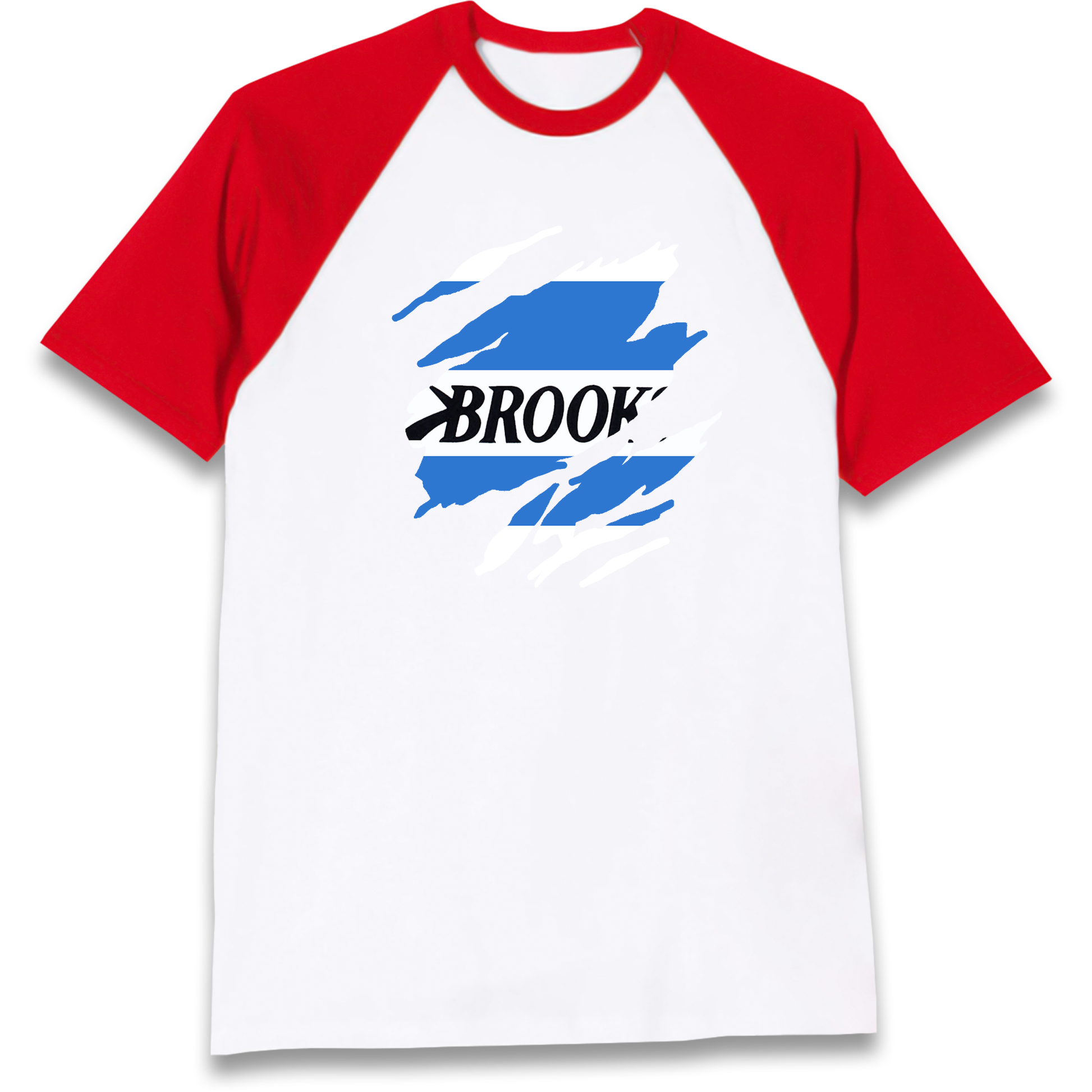 Retro QPR 1992 Torn Effect Raglan T Shirt