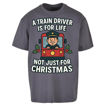 Train Driver Christmas Oversized T Shirts