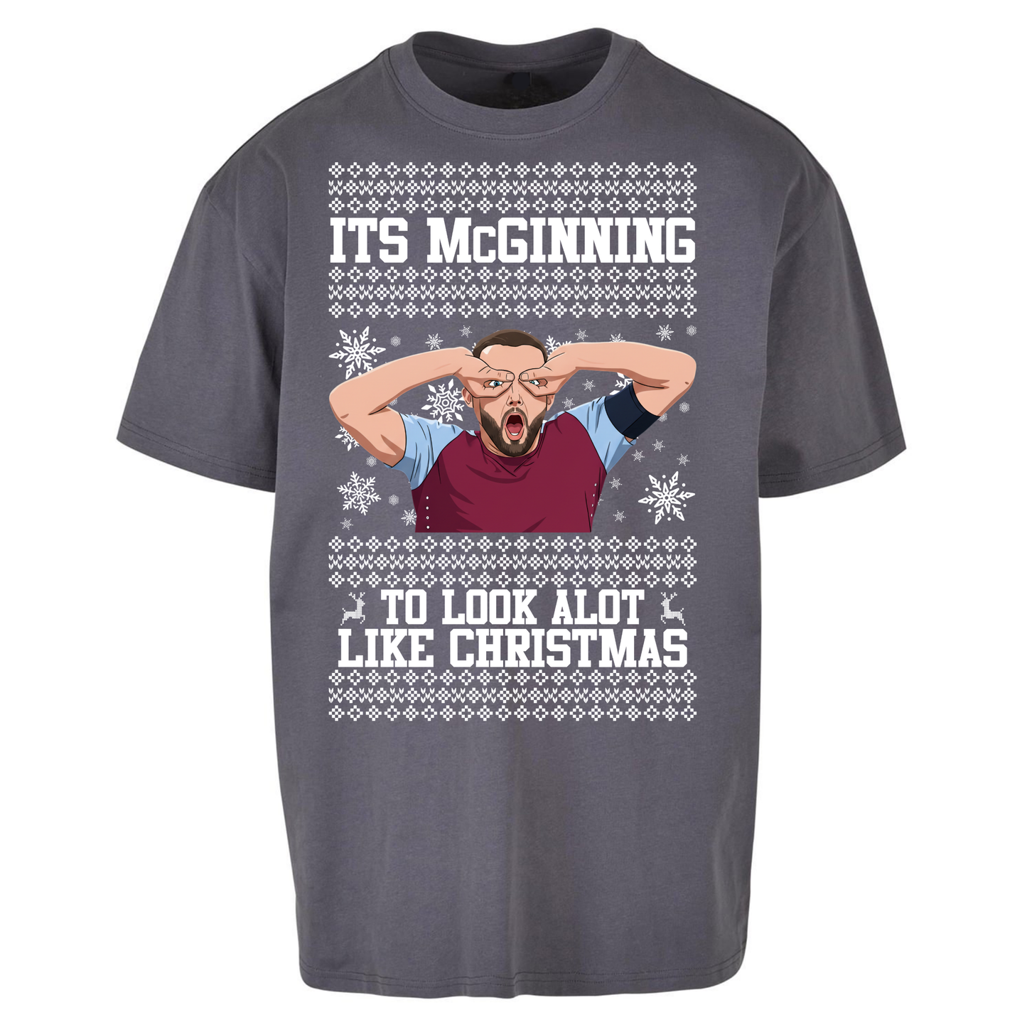 John McGinn Christmas Oversized T Shirts