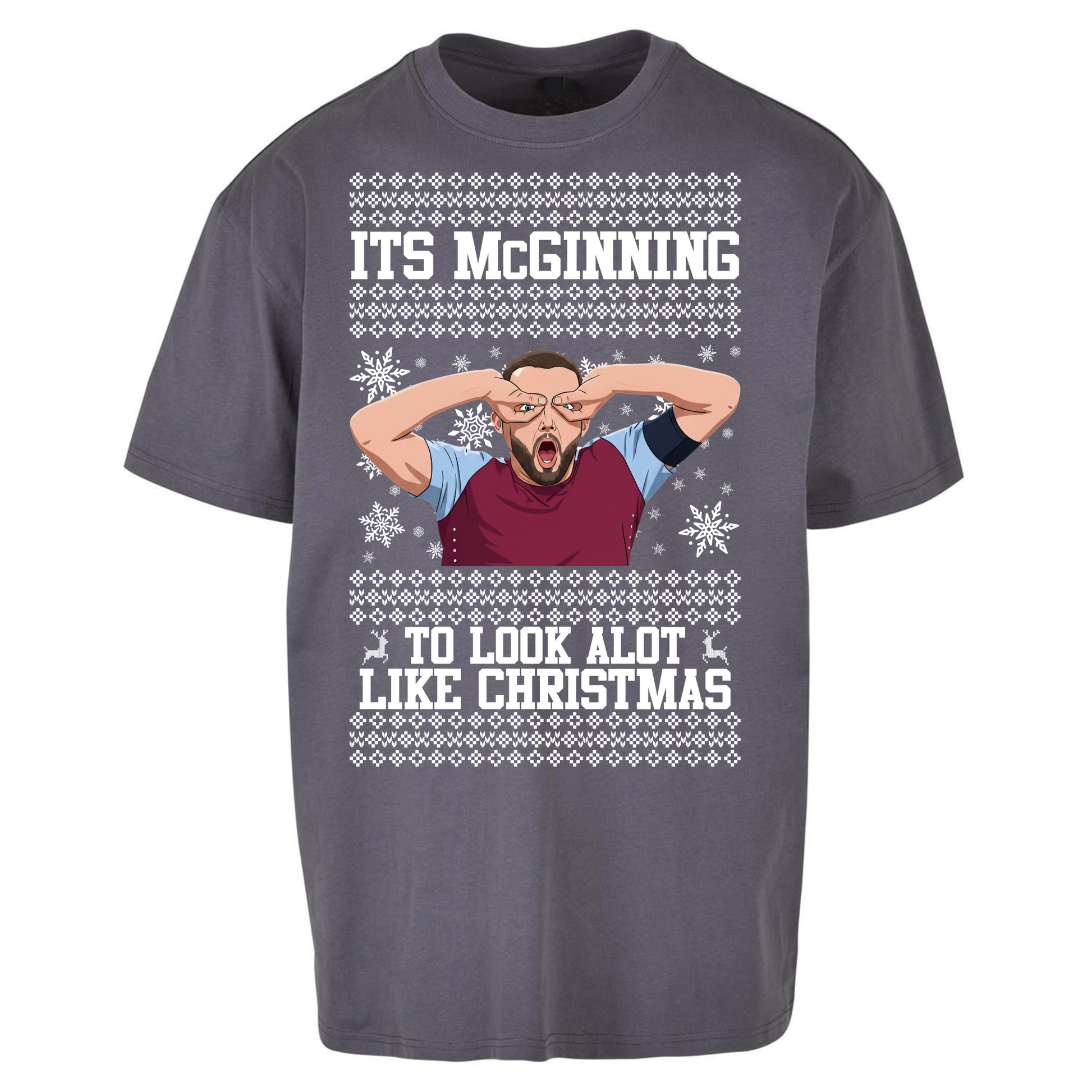 John McGinn Christmas Oversized T Shirts