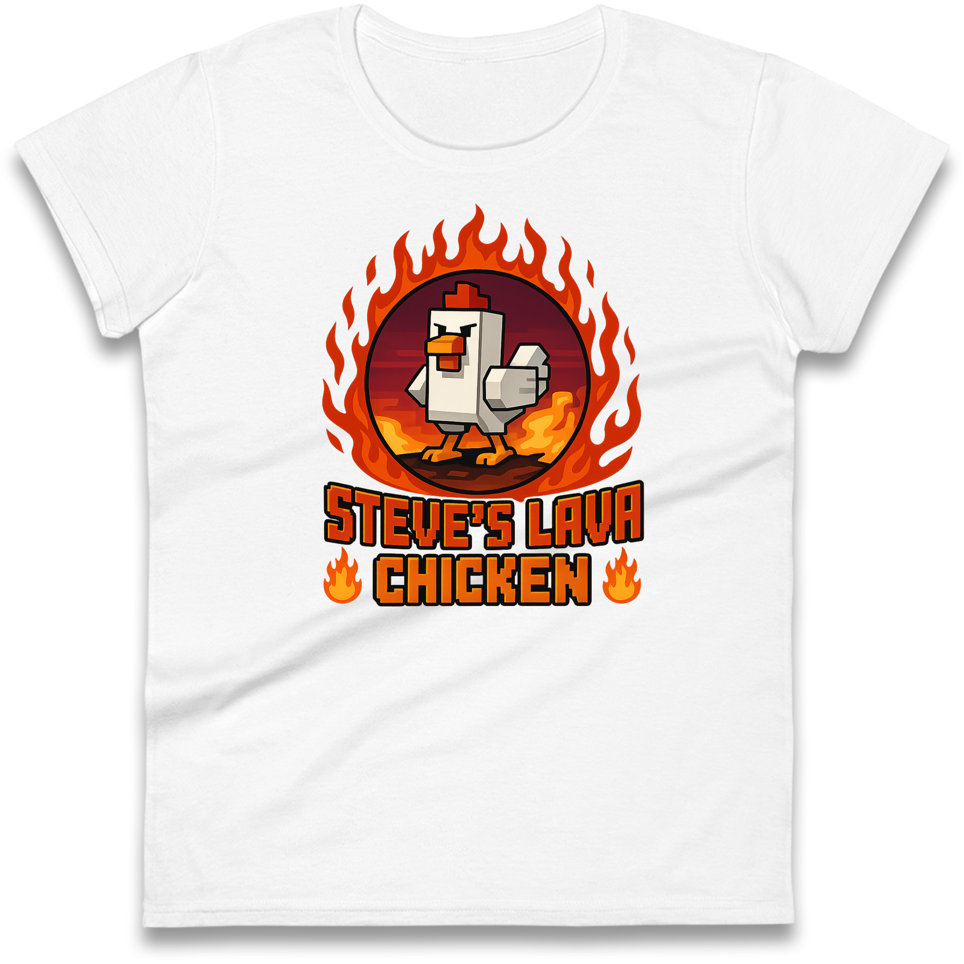 Steve Lava Chicken Women T Shirt
