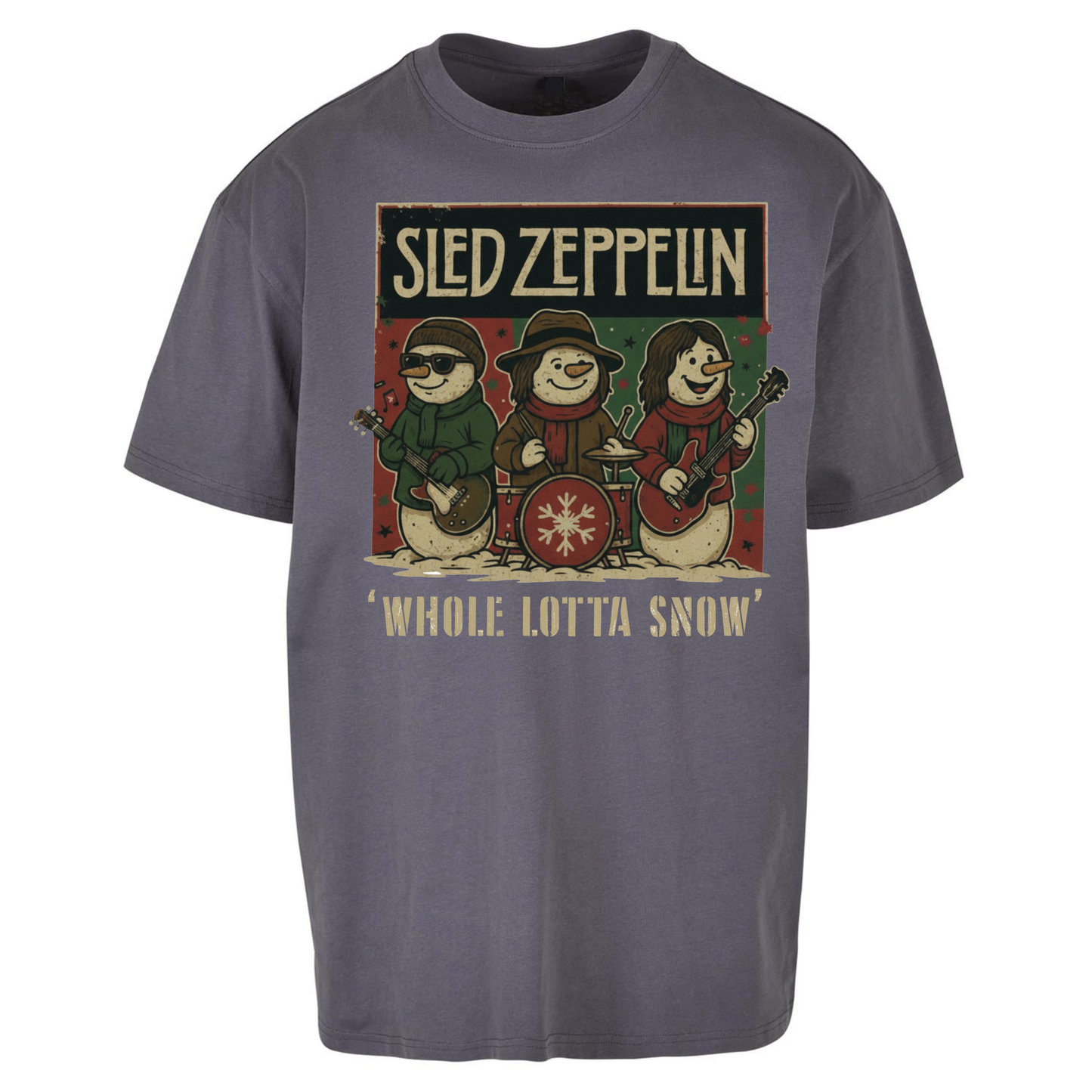 Led Zeppelin Christmas Oversized T Shirts
