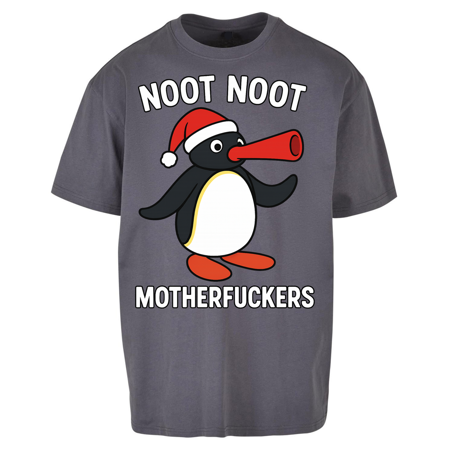 Pingu Christmas Oversized T Shirts