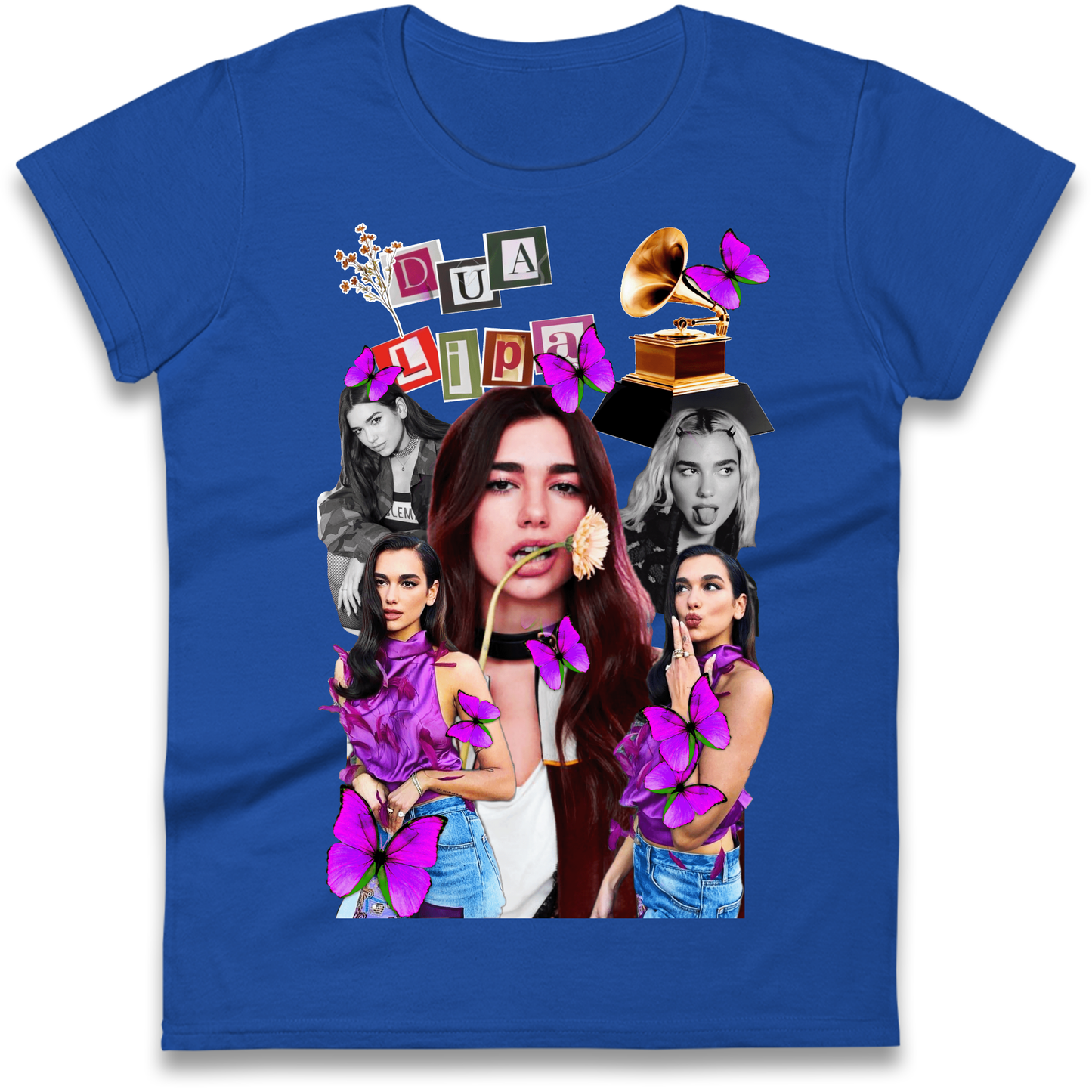 Dua Lipa Butterflies Ladies T Shirt 