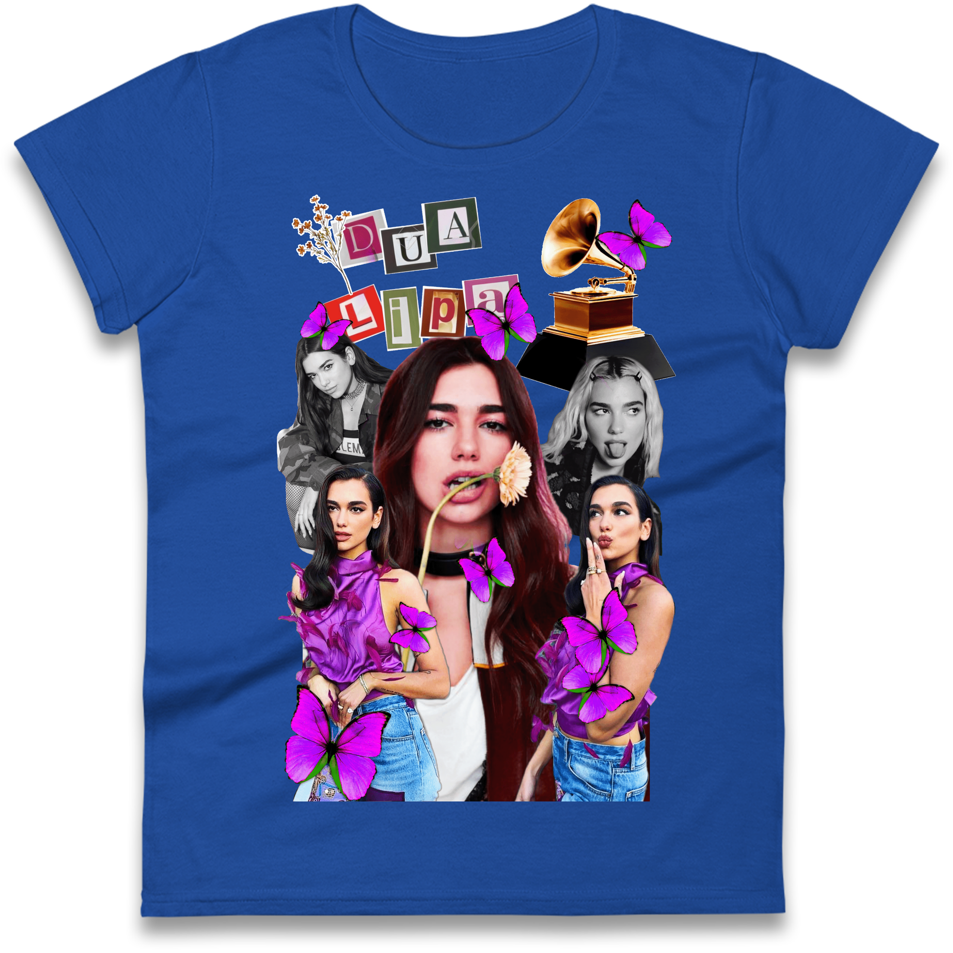 Dua Lipa Butterflies Ladies T Shirt 