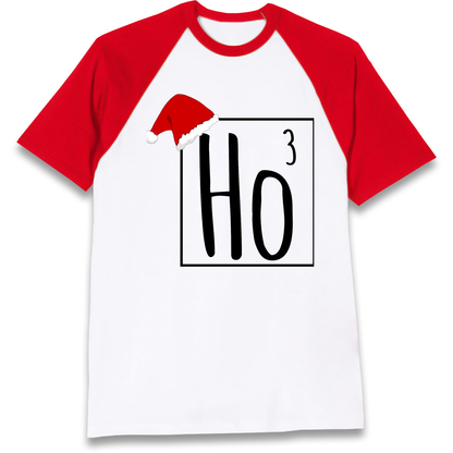 Ho Ho Ho Christmas Raglan T Shirt