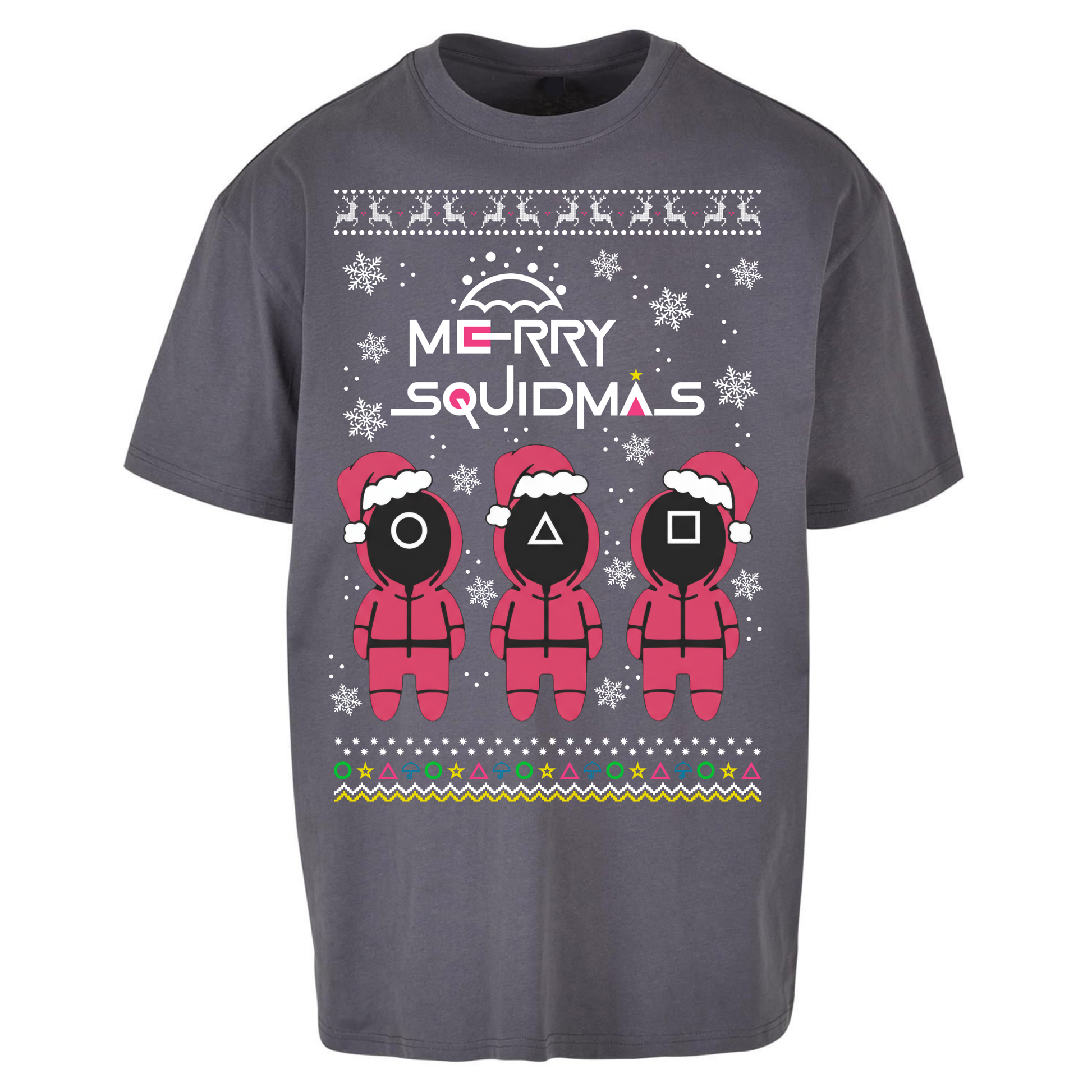 merry Squidmas Oversized T Shirts