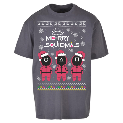merry Squidmas Oversized T Shirts