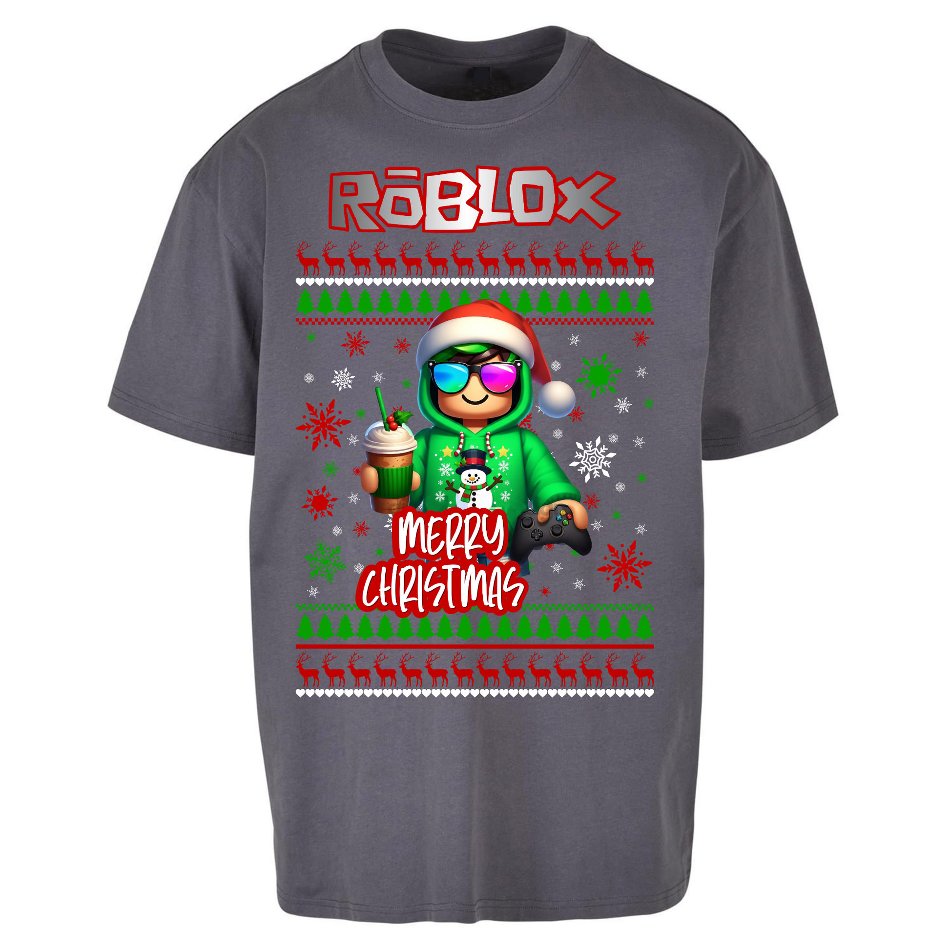 Roblox Merry Christmas Oversized T Shirts