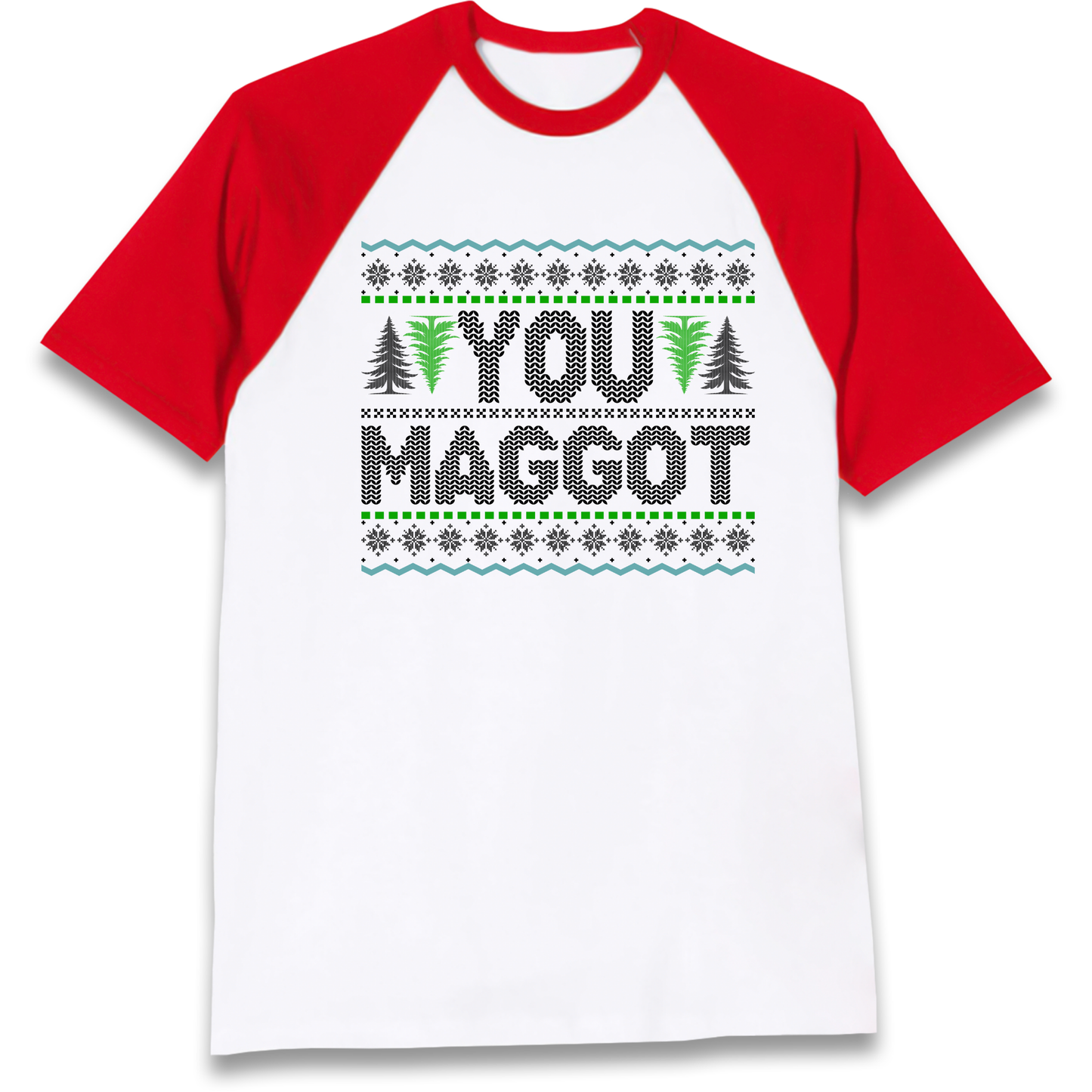 Christmas jumper Raglan T Shirt