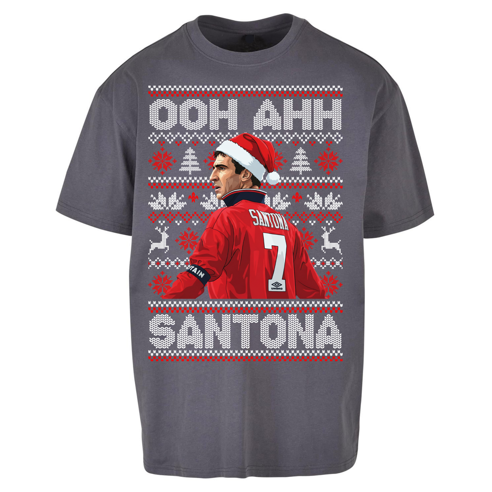 M'nchester United Christmas Oversized T Shirts