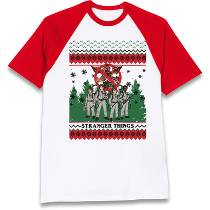 Stranger Things Demogorgon Christmas Raglan T Shirt